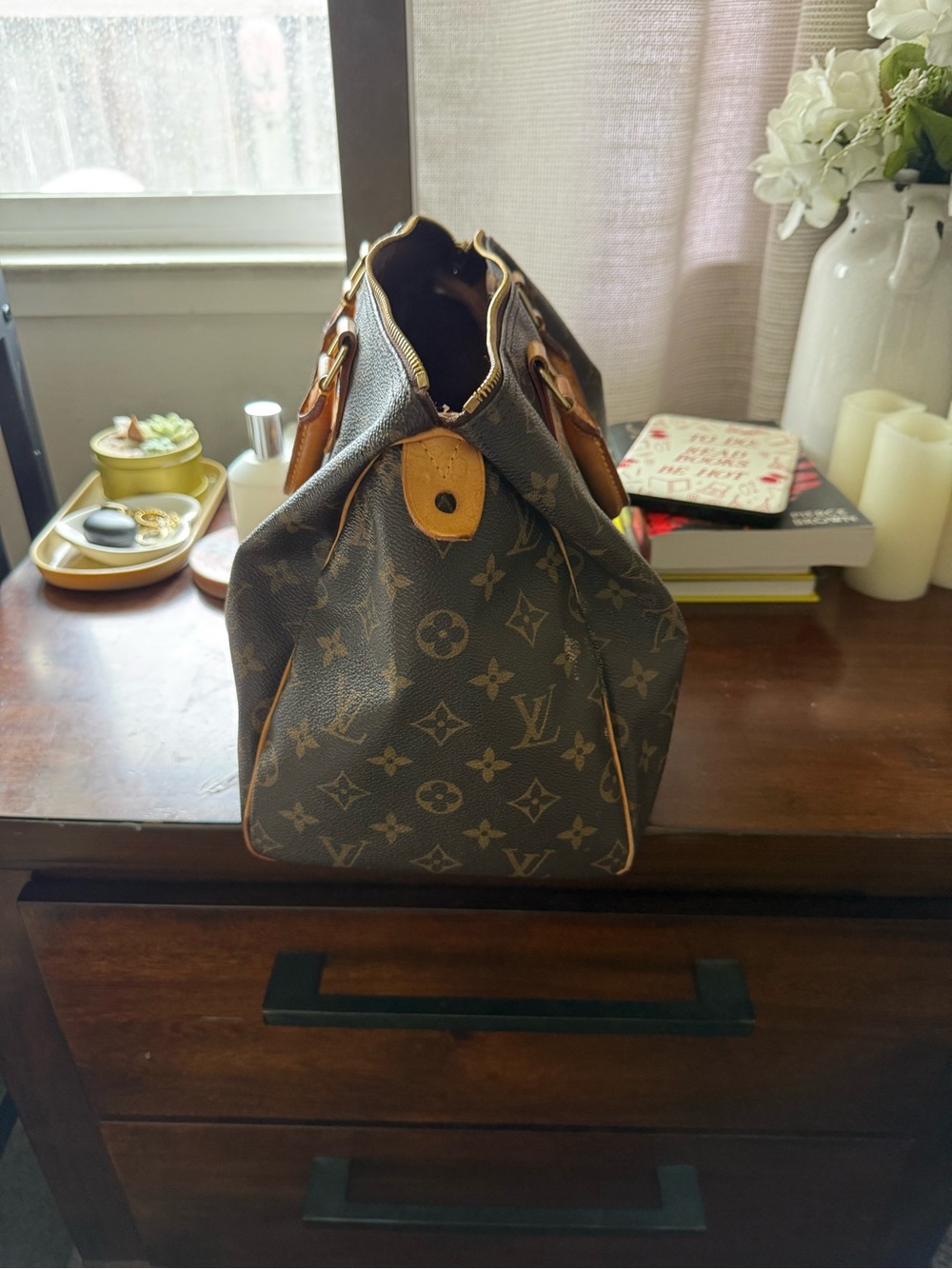 Louis Vuitton Monogram Canvas Satchel in Brown and Tan - Picture 2 of 5